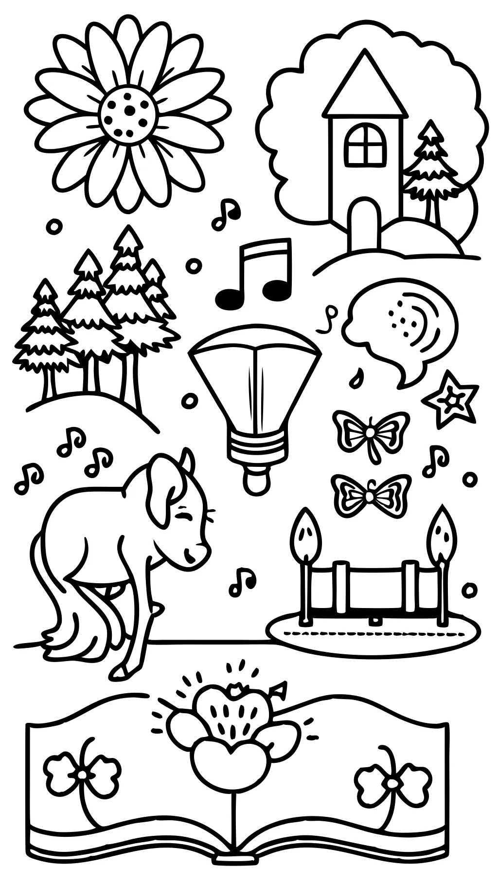 five senses coloring pages